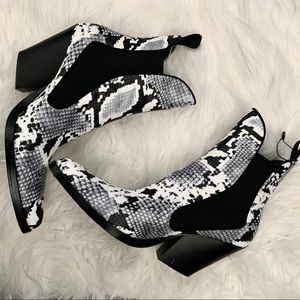 Zara Snakeskin Cowboy Boots